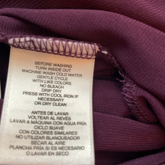 Nine West Medium plum colored sleeveless swing dress.Easy peasy pull over style. - Picture 6 of 6